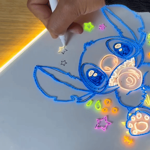 LoulouScreen™ - Planche à dessin lumineuse à LED pour enfants
